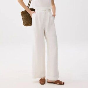 Love Bonito Devika Linen Tailored Wide Leg Pants